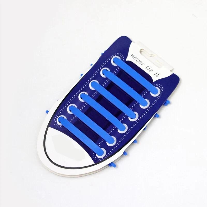 NEW 12pcs/lot Silicone Shoelaces No Tie Elastic Shoe Laces Special Shoestrings for Kid/Adult Lacing Rubber Sneakers Shoe Lace
