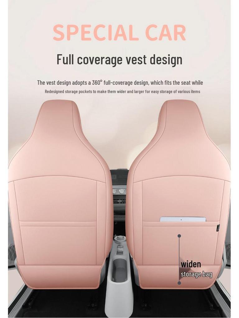 Wuling Qingkong Custom Car Seat Cover - All Season, Full Coverage, Electric, Cartoon Design