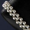 Elegant Strapless Pearl Embellished Vest with Body Chain