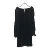 SNIDEL Long sleeve Velor Knee-length dress 1 black SWFO225041 Women Used