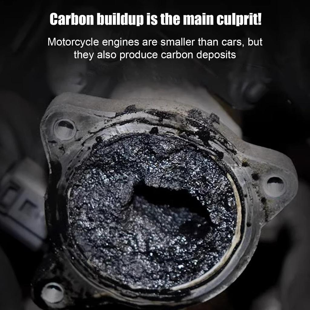 Catalytic Converter , Catalyzer Cleaning Agent for Sludge Removal, Multi-functional Carbon Remover Engine Performance Improver, 60ml for Motorcycles
