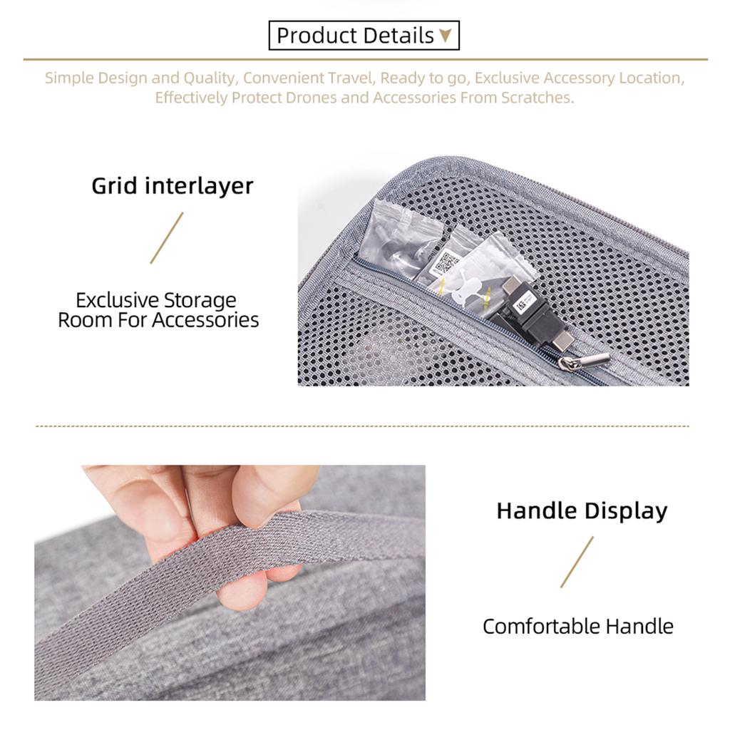 Travel Storage Box for UAV Handbag Shoulder Bag IP67 Waterproof Storage Bag With Ergonomic Handle