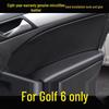 Volkswagen Golf 6 Door Panel Leather Wrap - Armrest Cover for Interior Renovation.