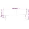 vidaXL LED Kopfteil Weiß 180x5x78/88 cm Kunstleder
