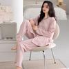 Pajamas Women'S Autumn And Winter Long-Sleeved Trousers Double-Sided Polished German Velvet Medium And Thick Loungewear Warm Suit
