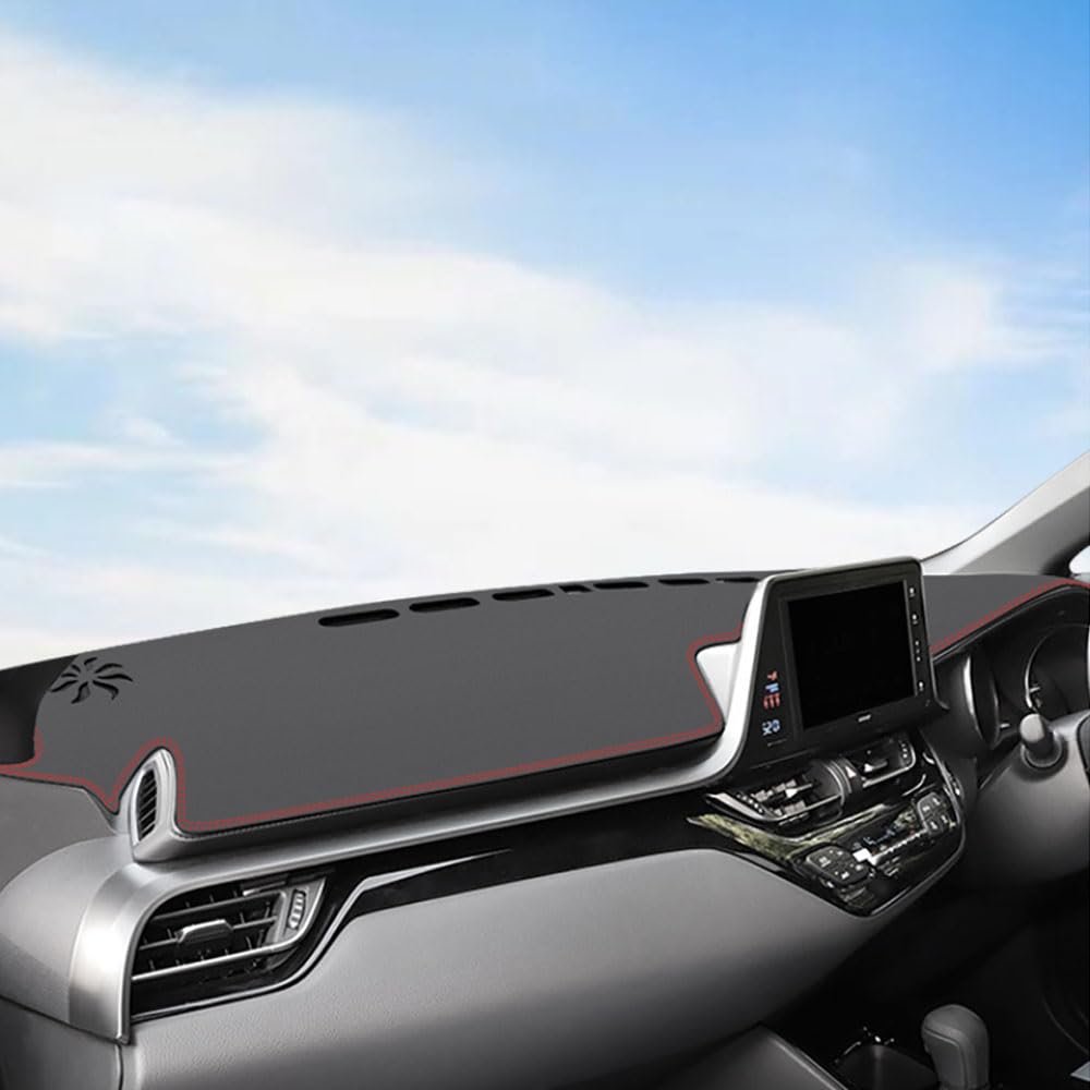 

Rifoda Коврик на приборную панель Toyota для Toyota CHR 2016 Кожаный автомобильный аксессуар с защитой от солнца и тепла и прочным протектором салона C-HR ZYX10/NGX50 (Декабрь -