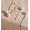 Eetit Temperament Long Zirconia Chain Drop Simulated Pearl Round Dangle Earrings Korean Style Daily Versatile Popular Jewelry