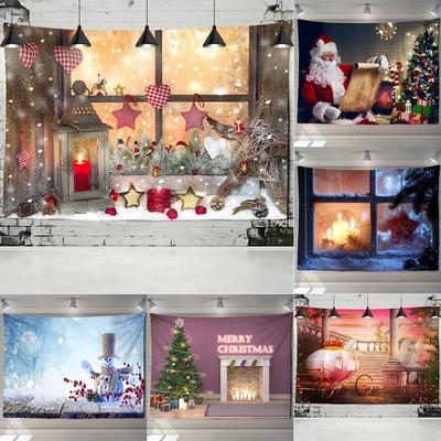 Christmas Pattern Decoration Home Living Room Bedroom Wall Decoration Tapestry