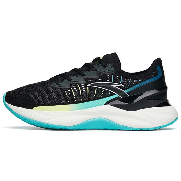 

ANTA Tron 2.0 Running Shoes Men Low Top Black/Fluorescent Aqua Green 40