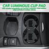 Car Cup Coaster 2 Pieces Light Up Cup Holder Coasters 7 Colors Changing Anti-Slip Mug Pad For Women Men Night Driving Road Trips