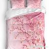Japanese Style Cherry Blossoms Pink Bedding Set 3pcs Duvet Cover Pillowcase Kids Adult Quilt Cover Double Bed Set Home Textile