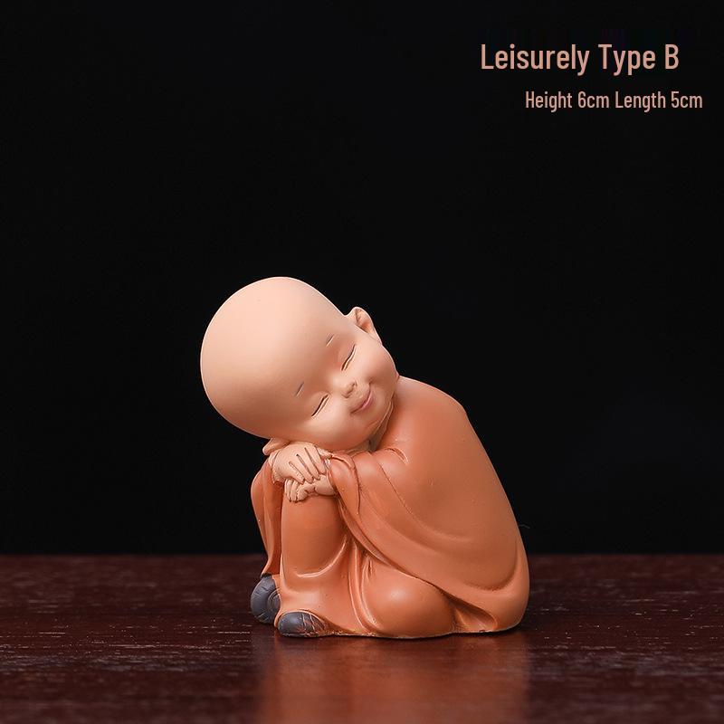 Creative Chinese Monk Ornaments for Home Decor - Living Room, TV Cabinet, Entrance, Tea Table, Study & Office Decorations