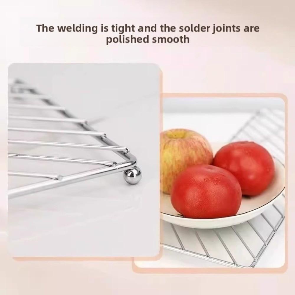 Stainless Steel Pot Holder Heat Resistant Protective Metal Insulation Pad Easy Clean Non Slip Kitchen Tableware Drain Pad
