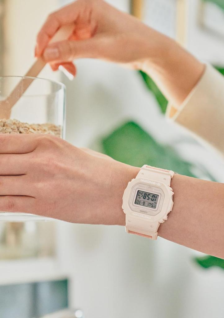 Hodinky Web limitovaný model POTRAVINOVÝ TEXTIL materiál křížový řemínek Biomasový plast Světle růžová [Casio] G-Shock [] střední velikost GMD-S5600CT-3JF Pánské