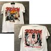 2024 Skid Row Fashion Skid Row Metal Rock Band PHOP Explosion Street Short-sleeved European Street Gang Handsome T-shirt Trend