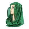 Women Glitter Sequin Hijab Scarf, Soft Mesh Sparkly Head Wrap, Solid Color Lightweight Muslim Headscarf, Fashion Shiny Turban Shawl