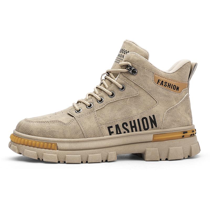 Fashion Hiking Boots Motorcycle Footwear Man High Top Thick Bottom Outdoor Shoes Recommended Comfortable Spring and Autumn Main Push