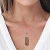 Modischer Anhänger zur Aufbewahrung medizinischer Informationen, robustes Legierungs-Schmuckaccessoire, Pillenform-Halskette für Männer und Frauen
