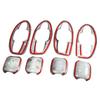 8pcs Car Door Handle Bowl Insert Plate Trim Fit for Subaru Forester SK 2019