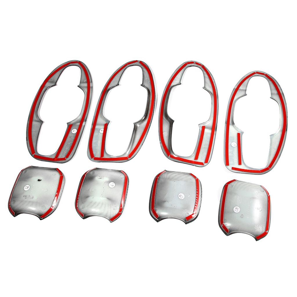 8pcs Car Door Handle Bowl Insert Plate Trim Fit for Subaru Forester SK 2019