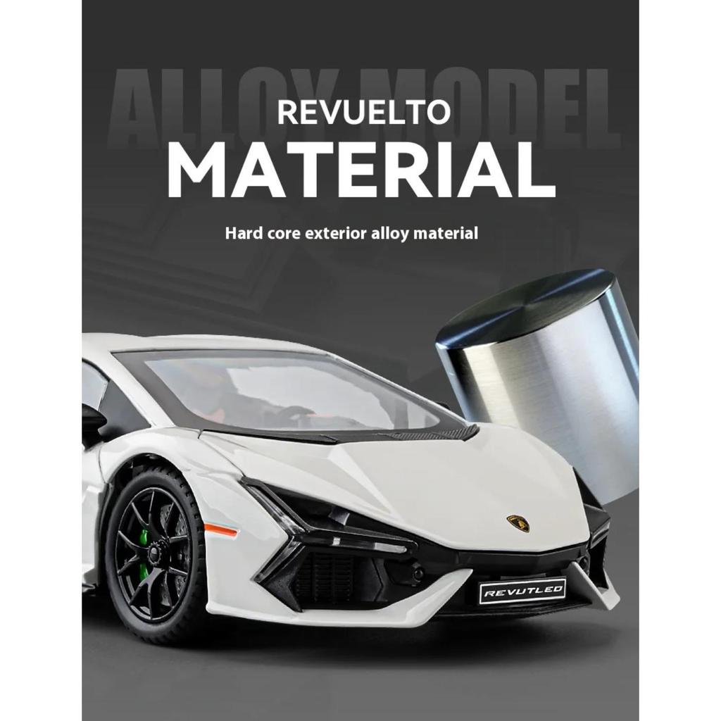 1/24 Lamborghini Revuelto Supercar Alloy Diecast Model Children's Toy Kids Gift Birthday Present for Boys Collection Decoration