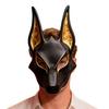 Egyptská maska Anubise Šakal Role-playing Maska S nastavitelnými popruhy Ručně malovaná Falešné zlato Maškarní maska Pro Halloween