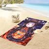 Demon Slayer Print Beach Towel, Large Soft Quick Dry Towel for Beach Camping Swimming