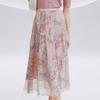 JESSIE Dreamy Print Tiered Midi Skirt