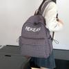 Junior School Bag Women's Check Backpack College Style Travel Backpack