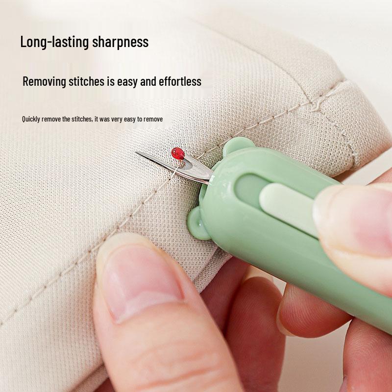 2-in-1 Needle Threader & Seam Ripper: Portable Multifunctional Sewing Tool
