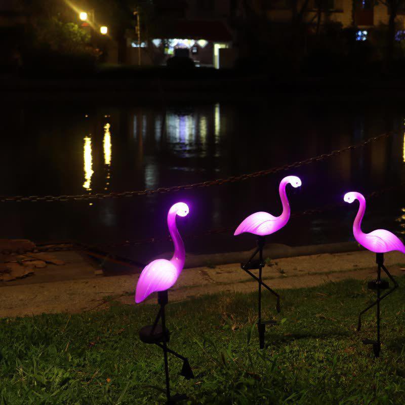 Solar Flamingo Garden Stake Light - Outdoor Landscape Decoration