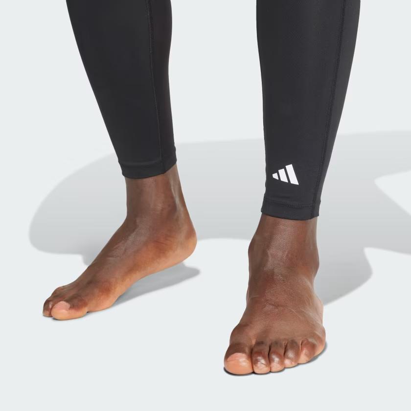 Adidas Techfit Simple Letter Comfortable Training Pants Men Bottoms Black IN5590