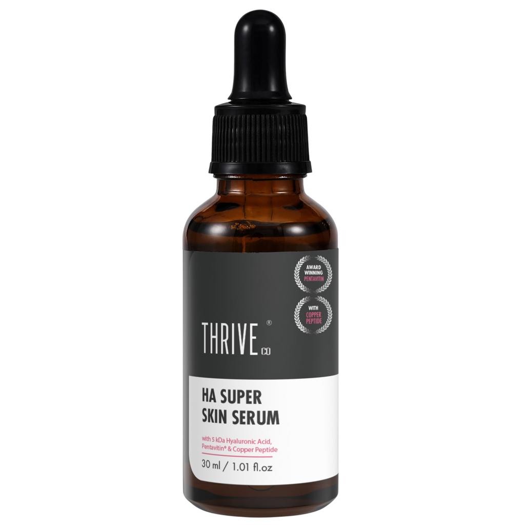 Thriveco 5Kda Hyaluronic Acid Serum For Face & Neck | Daily Hydrating Serum For Intense Hydration, Radiant, Plumper Skin & Fines Lines & Wrinkle-Re