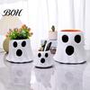 Halloween Trick or Treat Bag Ghost Candy Bucket Decor, Planter Vase Cute Holiday Decorative Prop for Home Bucket, Bowl Indoor Outdoor Display