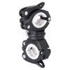 Flashlight Mount Holder,Universal Bicycle Led Light Mounting Holder 360°-Rotation Clip-Clamp for Flashlight,Cycling