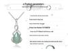 Yu Ding Sheng S925 Sterling Silver Teardrop Pendant with Natural Myanmar Jadeite for Women