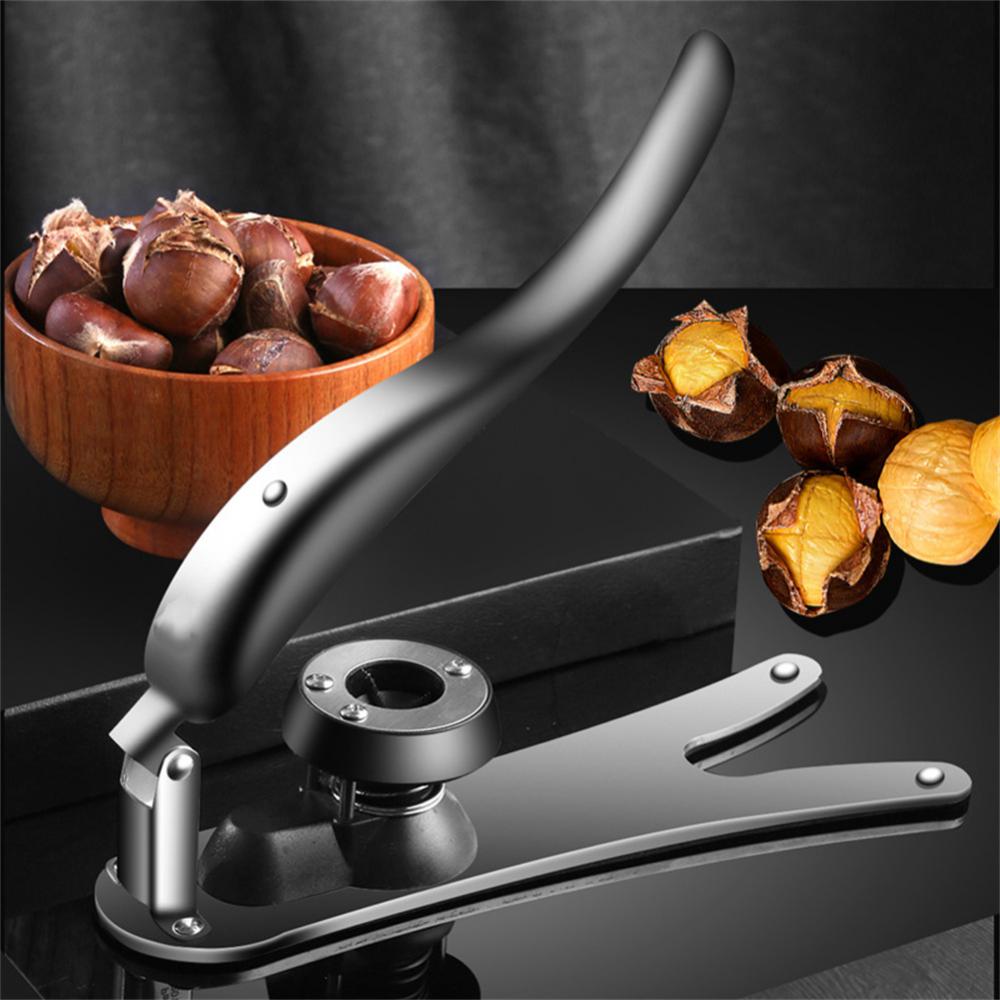 Chestnut Clip Nut Opener Cutter Gadgets 2 In 1 Quick Walnut Pliers Metal Nutcracker Sheller Kitchen Tools Cutter Kitchen Gadgets