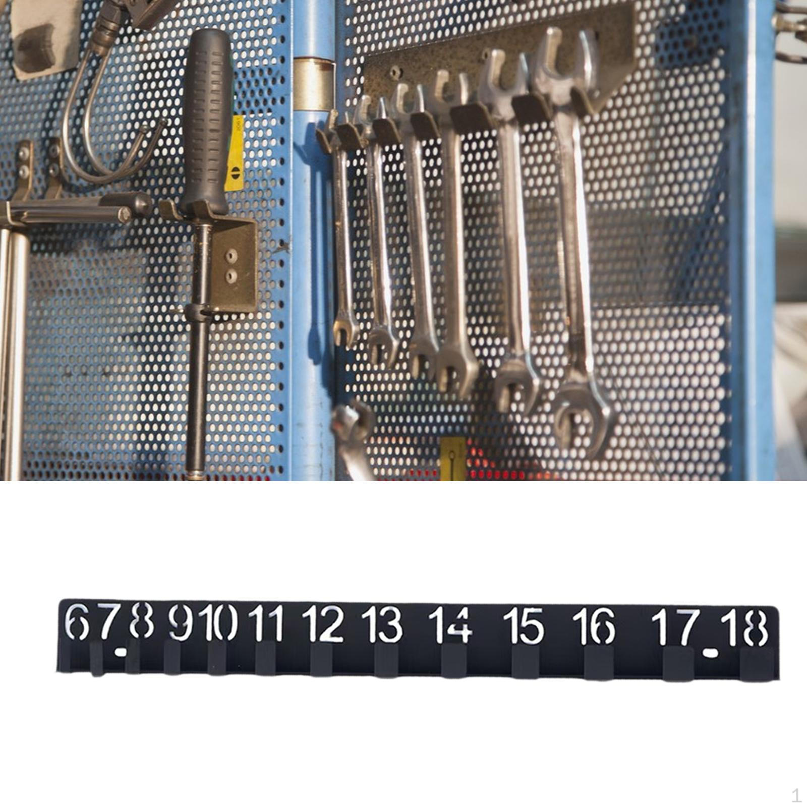 

Wall Mounted Wrench Holder Easy Installation Heavy Duty Kitchen Display Multipurpose Space Saving with digital mark