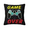 Gaming Gamer Game Over Kissenbezug Weich Videospiel-Controller Geschenk Zierkissenbezug Quadratischer Kissenbezug Wohnzimmer Dekoration