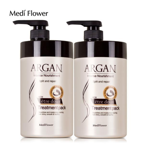 Medi Flower Large Capacity Argan Hair Pack 1000mlx2
