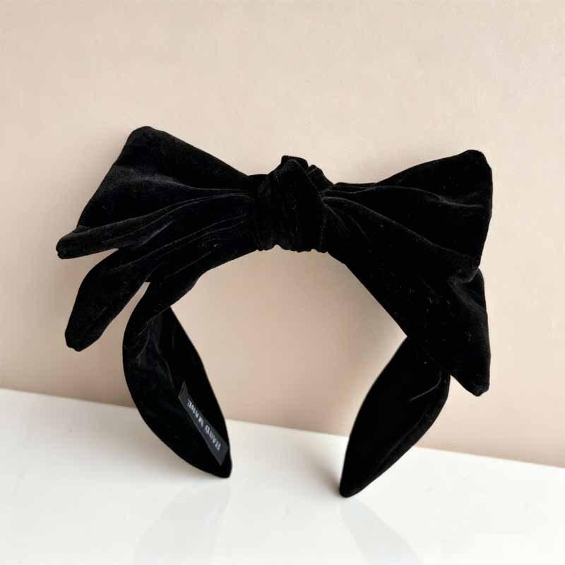 Vintage Applique Large Butterfly Knot Hairband for Women  Featuring Elegant and Luxurious Style  Wide-edge  Fashionable Headband and Hair Accessory