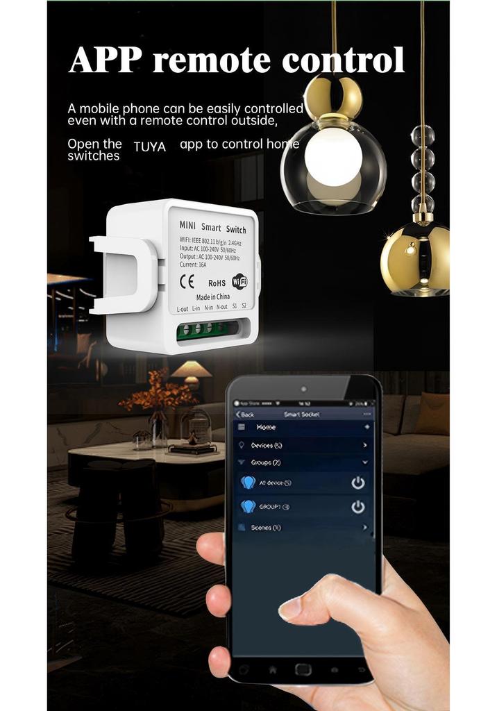 Tuya WiFi Smart Switch Disconnector with App & Voice Control Timer