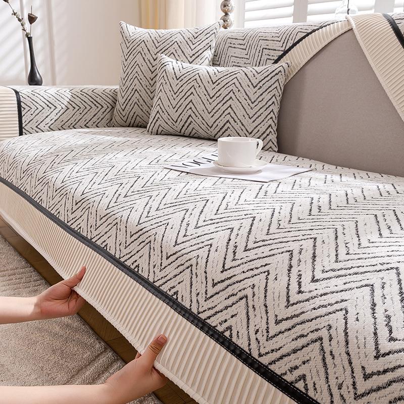Light Luxury High-End Chenille Sofa Cushion Universal In All Seasons  New Non-Slip Seat Cushion Leather Sofa Cover Cover Cloth