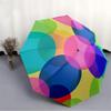 1pc Circle Pattern Automatic Folding Umbrella, Portable & Foldable Design with 8 Ribs, Casual Outdoor Accessory Halloween and Christmas gift