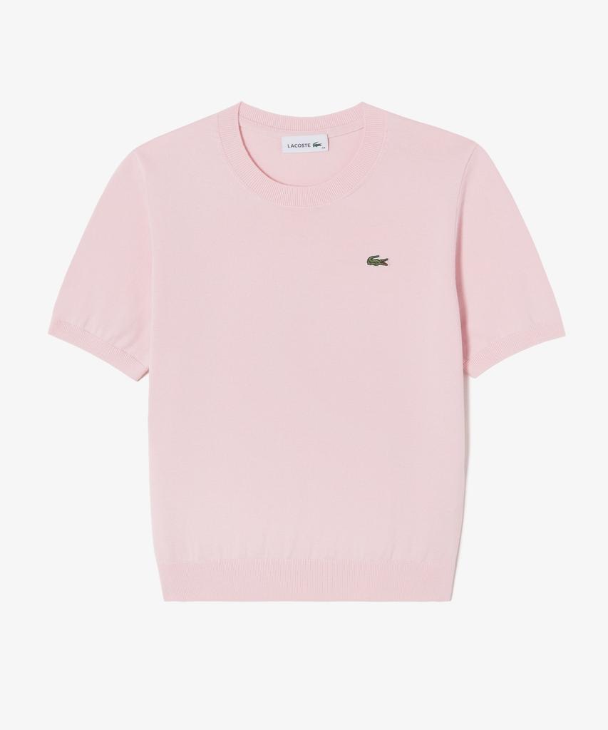 LACOSTE Women'S Basic Crew Neck Short Sleeve Sweater Af115E-56G Ady