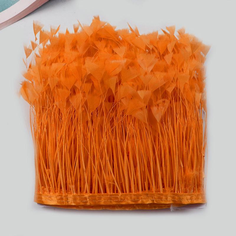 Turkey Feather Butterfly Flower Cloth Edge 10-15Cm Dress Decorative Material Latin Dance Skirt Cloth Belt Clothing Accessories