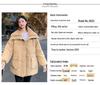 Maillard Women's Winter Wool Coat - Large Lapeled, Stylish, Medium/Long Length, Loose Fit, Thick, Cotton Blend