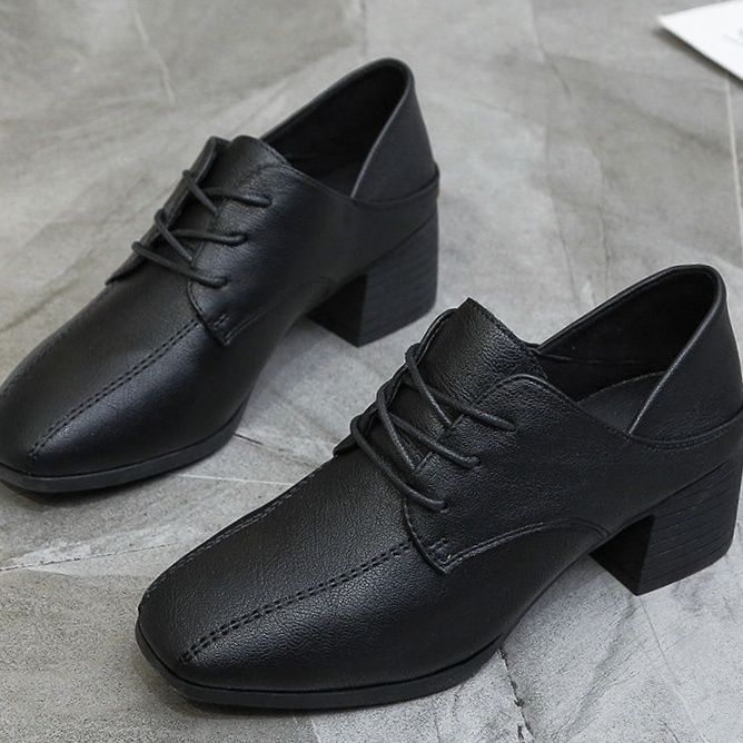 

Прилавки торгового центра сломанный размер настоящая мягкая кожа маленькие кожаные туфли женские туфли-лодочки платье черные универсальные рабочие кожаные туфли 35