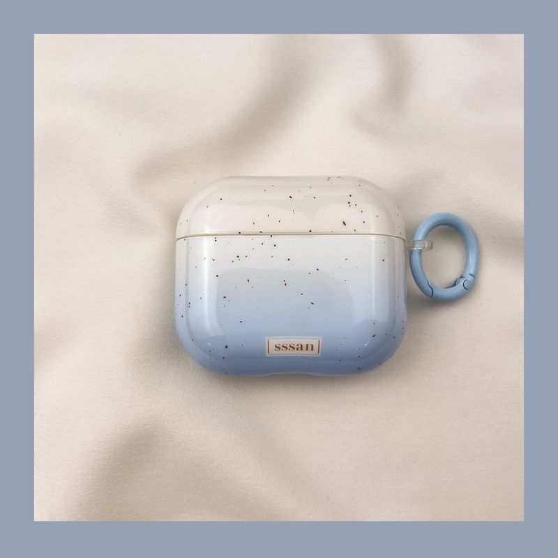 

Чехол для Airpod3 для Apple Pro Чехол для наушников Второе поколение Беспроводной Bluetooth Третье поколение Aipods2 Поколение Airpodpro Четвертое поколение 5 airpods pro2 [Ice blue ink] send Hook