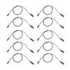 10Pcs Servo Extension Cord Cable 458mm 3Pin Sturdy Durable Wide Application Servo Extension   Wire Cable